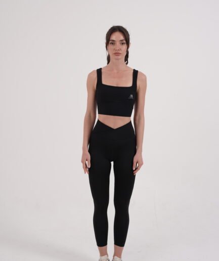 Black High-Waist Leggings | Secure & Stylish Every Move