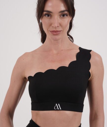 One-Shoulder Wavy Hem Top | Bold, Feminine & Classic