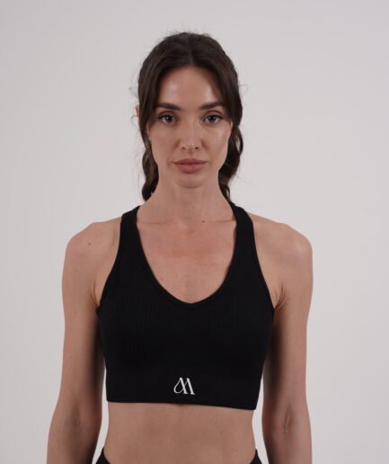 Classic Black Sports Top | Elegant & Free-Moving